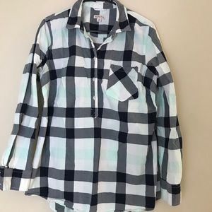 Plaid Long Sleeve Top
